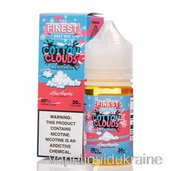 Vape Ukraine Cotton Clouds MENTHOL - The Finest Candy Edition Salt Nic - 30mL 30mg